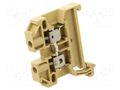 Splice terminal: rail; 24A; 600V; screw terminal; beige; L: 44.5mm WEIDMÜLLER SAK2.5/35