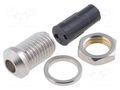 LED holder; 3mm; nickel; convex; with plastic plug TORIVAC RTM-3010-NI