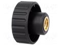 Knob; Ø: 32mm; Int.thread: M8; 10mm; H: 22mm; polyamide; knurled ELESA+GANTER BT.32B-M8