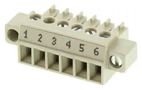 TERMINAL BLOCK PLUGGABLE, 6 POSITION, 30-16AWG, 3.81MM 25.621.0653.0