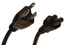 POWER CORD, NEMA 5-15P/IEC C5, 3FT, 10A P013-003