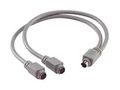 CABLE ASSY, MINI-DIN PLUG-2X RCPT, 381MM K23-MDY