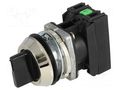 Switch: rotary; 30mm; Stabl.pos: 1; NC + NO; black; IP56; NEF30 PROMET NEF30-TPFSXY