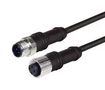 SENSOR CORD, 4P M12 PLUG-RCPT, 3.3' M12M12F4D-1