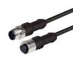 SENSOR CORD, 4P M12 PLUG-RCPT, 9.8' M12M12F4D-3