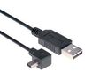 USB CABLE, A PLUG-MINI B R/A PLUG, 19.7" CAA-90LMB5-05M