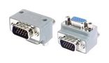 D SUB ADAPTER, R/A HD PLUG-RCPT, 15POS DG90H15MF3