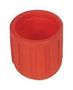 COVER, NUT, BNC CONN, PVC, RED BIF-H2