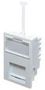FACEPLATE, CAT6 OUTLET, ABS, WHT SJ6JEWH#24