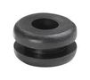 CABLE GROMMET, PVC, 6.4MM, BLACK 633-02010