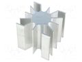 Heatsink; LED; L: 51.5mm; W: 51mm; Ø: 26mm; H: 50mm FISCHER ELEKTRONIK SK4650AL
