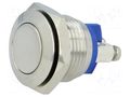 Switch: vandal resistant; Pos: 2; SPST-NO; 2A/36VDC; IP65; OFF-(ON) ONPOW V16-10-S