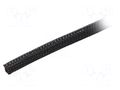 Braid; ØBraid : 6.35mm; polyester; black; UL94V-0; incised ALPHA WIRE G1301/4-BK007