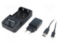 Charger: for rechargeable batteries; Li-Ion; 3.6/3.7V; 1A; 5VDC KEEPPOWER KEEPPOWER-L2