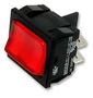 ROCKER SWITCH, DPST, 10A, 250VAC, PANEL H8653VBNAC