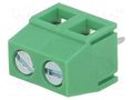 Connector: PCB terminal block; terminal; 8A; 300V; angled 90° ADAM TECH EB21A-02-D
