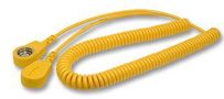 GROUND CORD, COILED, YELLOW 230245