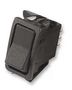 ROCKER SWITCH, DPST, BLACK K3AB2AAA