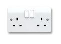 SOCKET OUTLET, 2 GANG, 13A K2747WHI