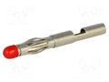 Connector: 4mm banana; plug; non-insulated; Max.wire diam: 2.8mm AXIOMET BSP-NS4L