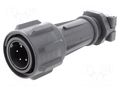 Connector: circular; plug; male; PIN: 5; 18A; 600V; EXPlora; IP68 BULGIN EXP-A911/05/P