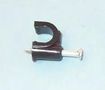 CABLE CLIP, POLYETHYLENE, 6MM, BLACK ROUND 6.0MM BLK