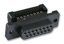 SOCKET, IDC, D, PLASTIC, 15WAY 1658614-3