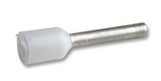 FERRULE, INSULATED, 0.75MM, WHITE, PK100 H0,75/14.