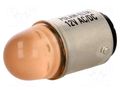 LED lamp; orange; BA15D; 12VDC; 12VAC POLAM-ELTA LO-BA15D-12AC/DC