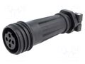 Connector: circular; plug; female; PIN: 4; 32A; 600V; Buccaneer 900 BULGIN PXA921/04/S
