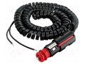 Cigarette lighter socket extension cord; cables; 8A; black; 3m PRO CAR PROCAR-67848000