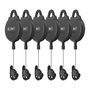 VR Cable Pulley System-6 pcs Kiwi Design V2-6 for Meta Quest 2 Black, KiwiDesign V2-6/Black/HJT-062