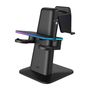 RGB Vertical Stand Meta Officially Co-Branded Kiwi Design QC03 for Meta Quest 3/Quest 2/Quest PRO Black, KiwiDesign QC03/Black/HJT-482