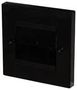 BRUSH FACEPLATE, 1MOD, ABS, BLK KP2BRBKBK