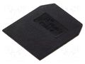 End/partition plate; black; polyamide; 1mm POKÓJ PSU-4-BK
