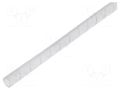 Spiral wrapping; ØBundle : 5÷20mm; polyetylene; natural; reel HELLERMANNTYTON SBPE4-PE-NA-30M