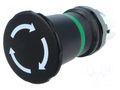 Switch: emergency stop; 22mm; Stabl.pos: 2; black; none; IP66; MPI ABB MPET4-10B