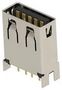 CONNECTOR, USB 3.2 TYPE A RCPT, 9POS, TH 2438987-3