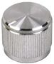ROUND KNURLED ALUMINIUM KNOB, 6.43MM MC21041