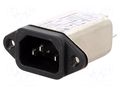Connector: AC supply; socket; male; Inom: 3A; Ir: 0.5mA; 250VAC KEMET CS-001F/3/N