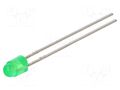 LED; green; 3mm; 110÷520mcd; 50°; Front: convex; 2.1÷2.4VDC LITEON LTL17KGH5D