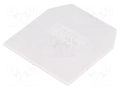 End/partition plate; grey; polyamide; 1mm POKÓJ PSU-10-GY