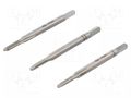 Kit: taps; for blind holes,to the through holes; L: 36mm; 2,1mm ALPEN-MAYKESTAG ALP.707002001A