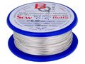 Silver plated copper wires; 0.5mm; 100g; Cu,silver plated; 60m BQ CABLE SCW-0.50/100