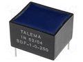 Inductor: wire; THT; 250uH; 1A; 354mΩ; -40÷125°C; 15x17.5x11mm TALEMA SDF250A1.0