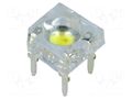 LED Super Flux; 7.62x7.62mm; bicolour; yellow/white; 120°; 20mA OPTOSUPPLY OSYWM4Z2C1D