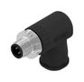 SENSOR CONN, M12, R/A PLUG, 4POS, CABLE 43-00104