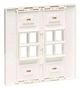 FACEPLATE, 8PORT, WHITE N080-208