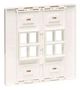 FACEPLATE, 8PORT, WHITE N080-208
