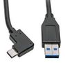 USB CABLE, 3.1 R/A C-3.0 A PLUG, 0.9M U428-003-CRA